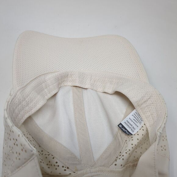 Layer Ponyback Strapback Hat Tan One Size Adjustable Breathable Blank 6 Panel - Picture 7 of 9